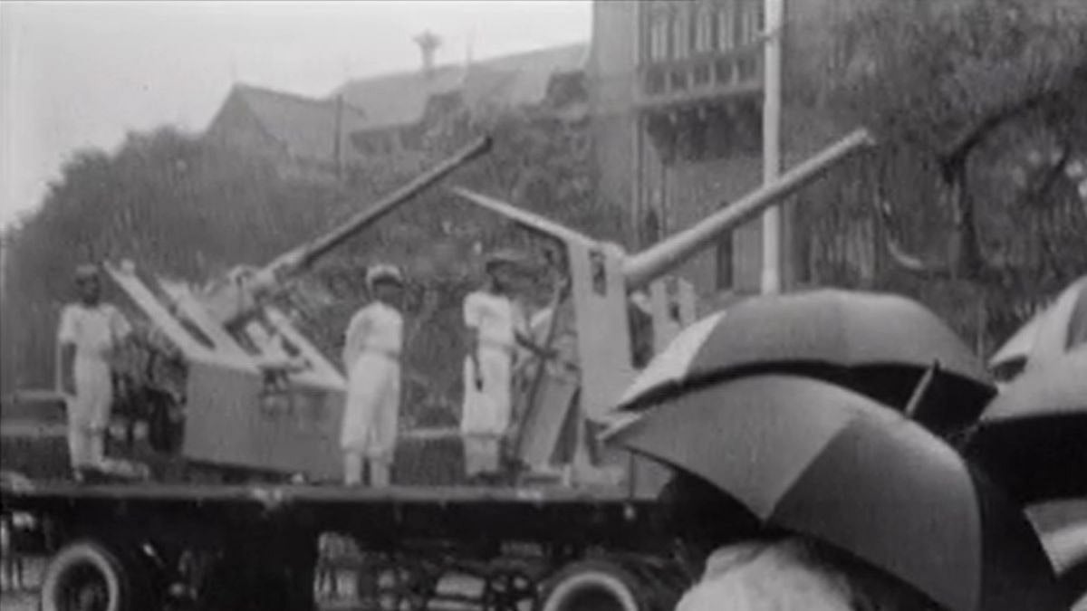 First anniversary independence day celebration parade in 1948.